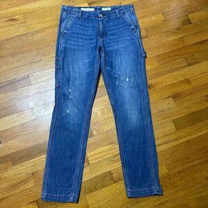 Pilcro and the Letterpress by Anthropologie Lightly Distressed Carpenter Jeans S